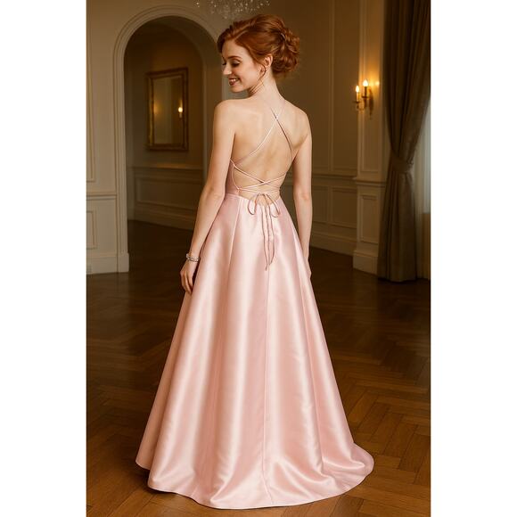 JVN by Jovani Pink Gown - Size 00 - Picture 2 of 16